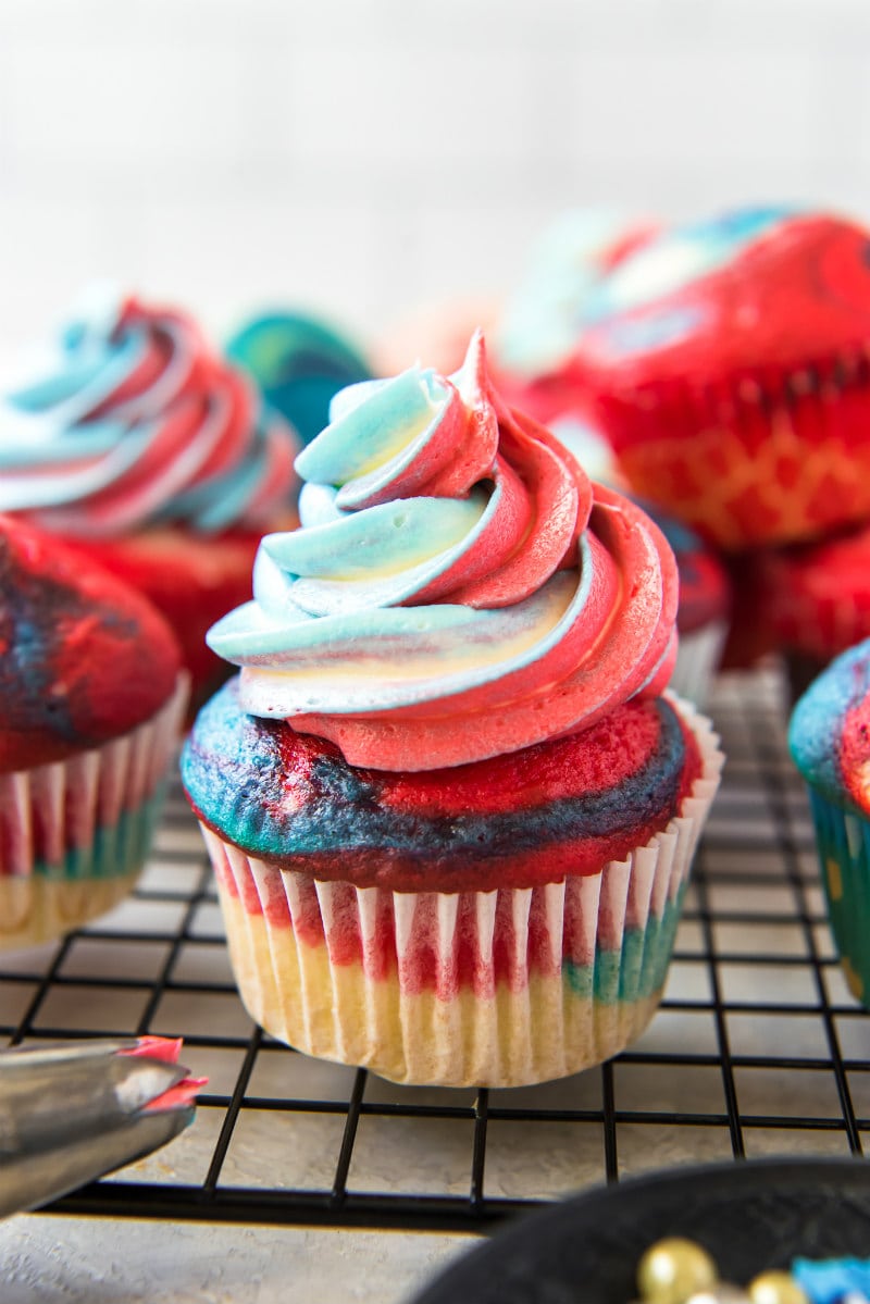 Red White And Blue Cupcakes Recipe Girl