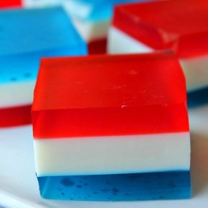 red white and blue jello