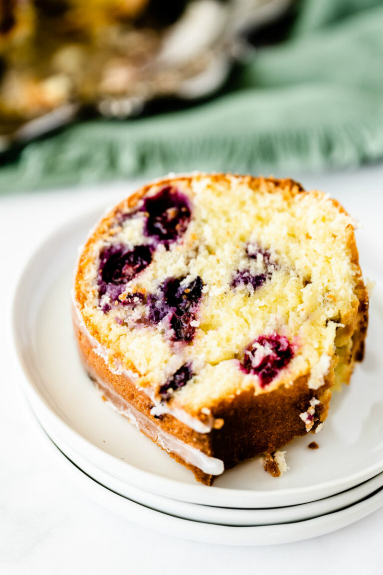 Blueberry Lime Pound Cake - Recipe Girl