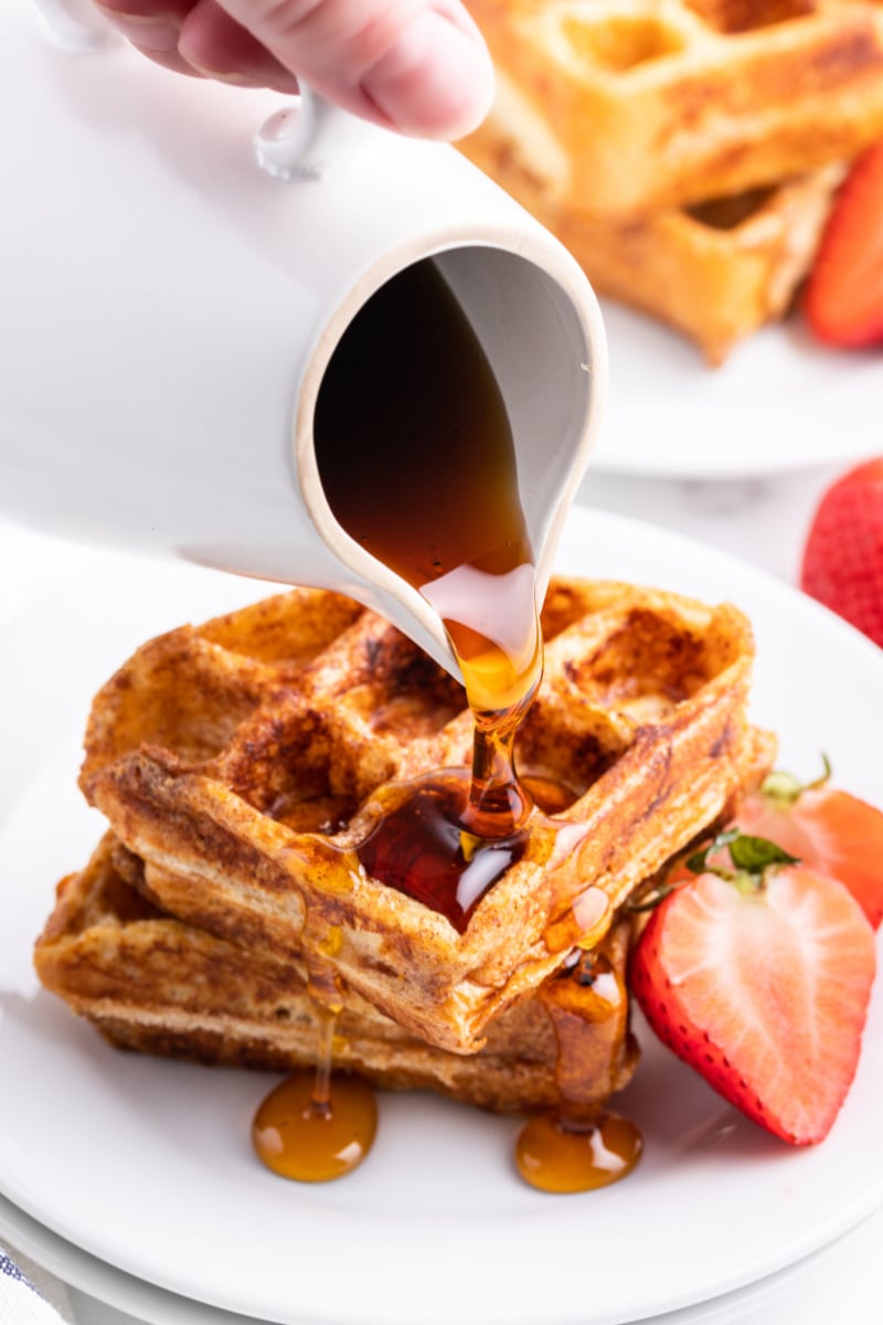 Easy French Toast Waffles - Sula and Spice