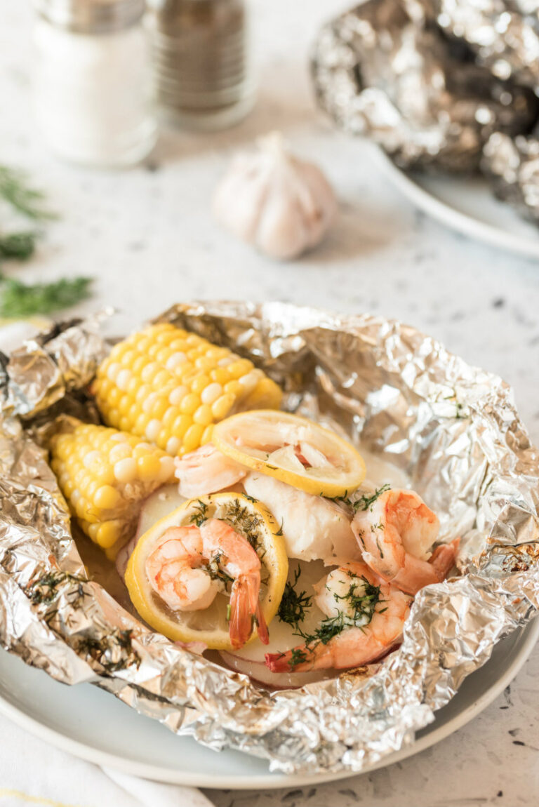 Grilled New England Seafood Foil Packets - Recipe Girl