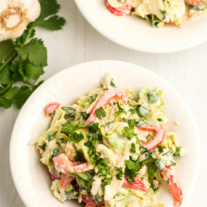 plate of Mexican Coleslaw