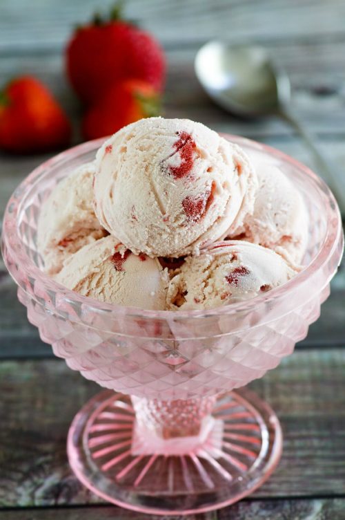 No Cook Fresh Strawberry Ice Cream Recipe Girl