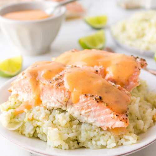 Creamy Coconut Lime Salmon Skillet