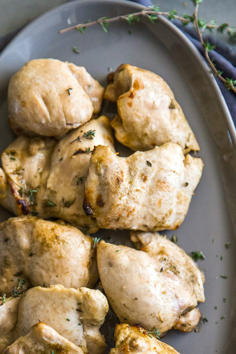 Grilled Chicken Thighs with Thyme and Lemon - Recipe Girl