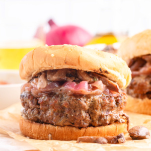 gorgonzola stuffed burgers