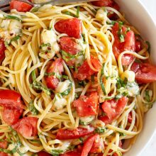 Linguine With Tomatoes Basil And Brie - Recipe Girl