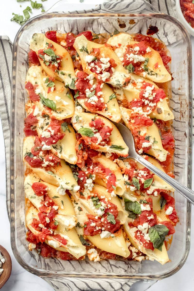 Pasta Shells with Feta and Herbs - Recipe Girl