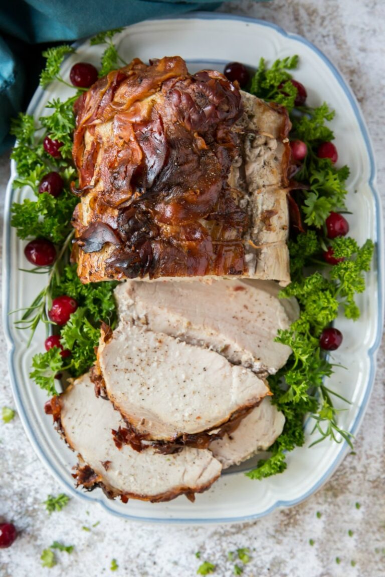 Pancetta Wrapped Pork Roast - Recipe Girl