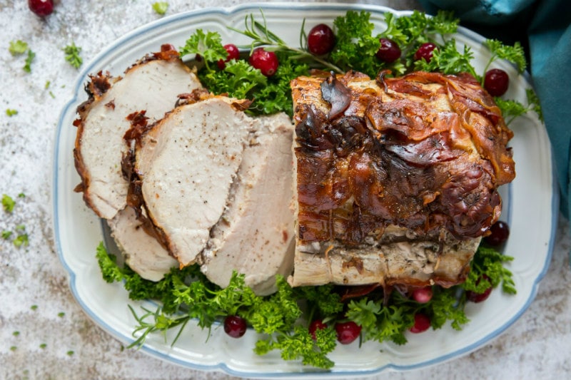 Pancetta Wrapped Pork Roast - Recipe Girl