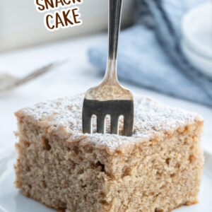 pinterest image for ginger spice cake