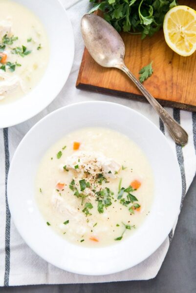 Lemon Chicken Rice Soup - Recipe Girl