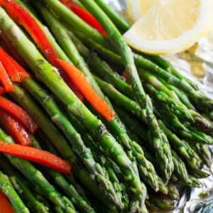 Red Pepper Confetti Asparagus