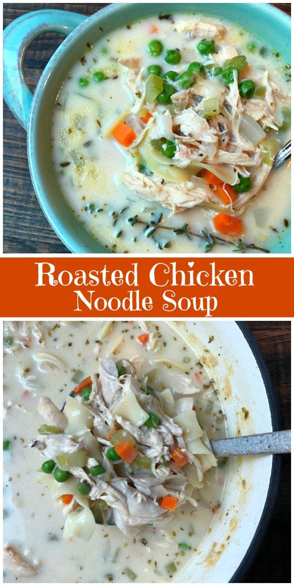 Roasted Chicken Noodle Soup - Recipe Girl