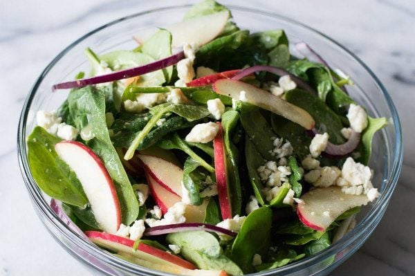 Autumn Apple And Spinach Salad - Recipe Girl