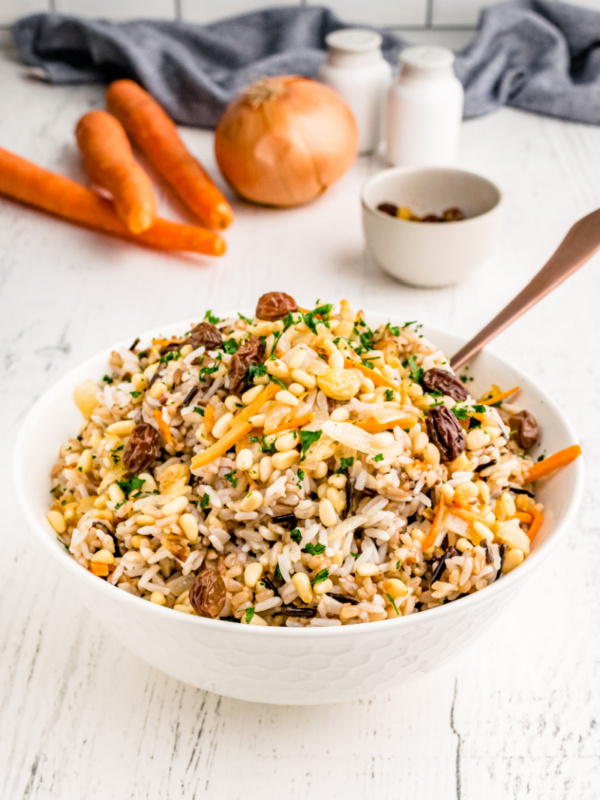 bowl of confetti rice