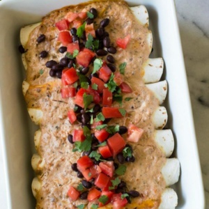 Easy Black Bean Enchiladas