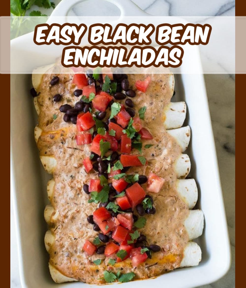 Easy Black Bean Enchiladas - Recipe Girl