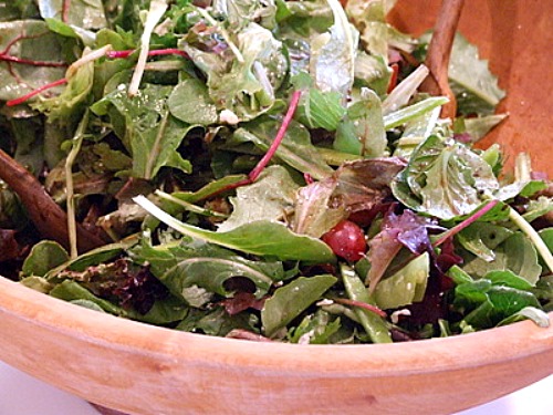 Field Salad with Snow Peas, Grapes and Feta - Recipe Girl