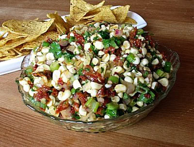 Fresh Corn  Sun Dried Tomato Salsa Recipe