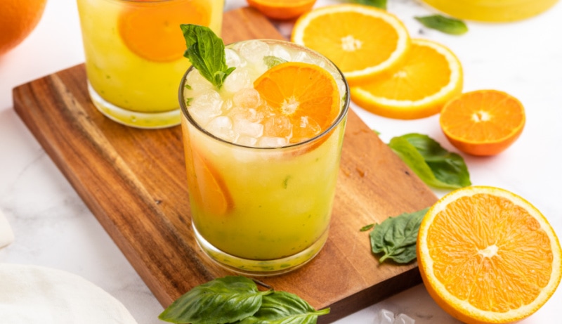 Orange Basil Mojitos Recipe Girl