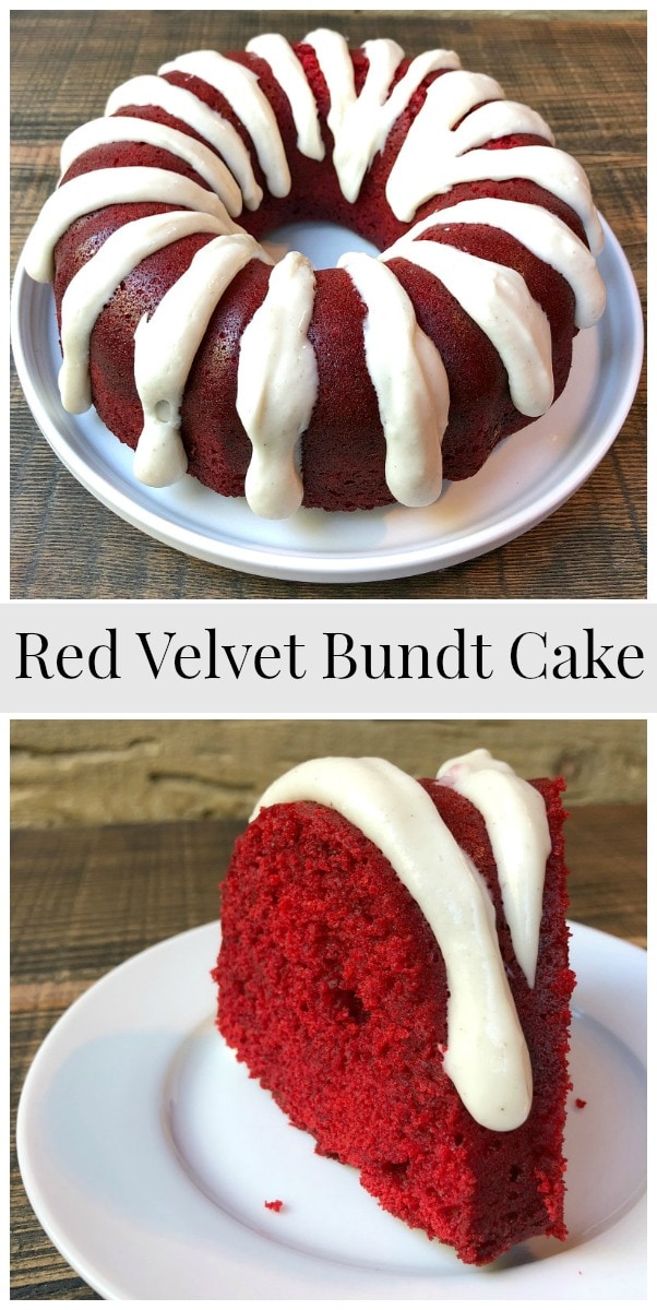 Red Velvet Bundt Cake With Cinnamon Cream Cheese Glaze Recipe Girl