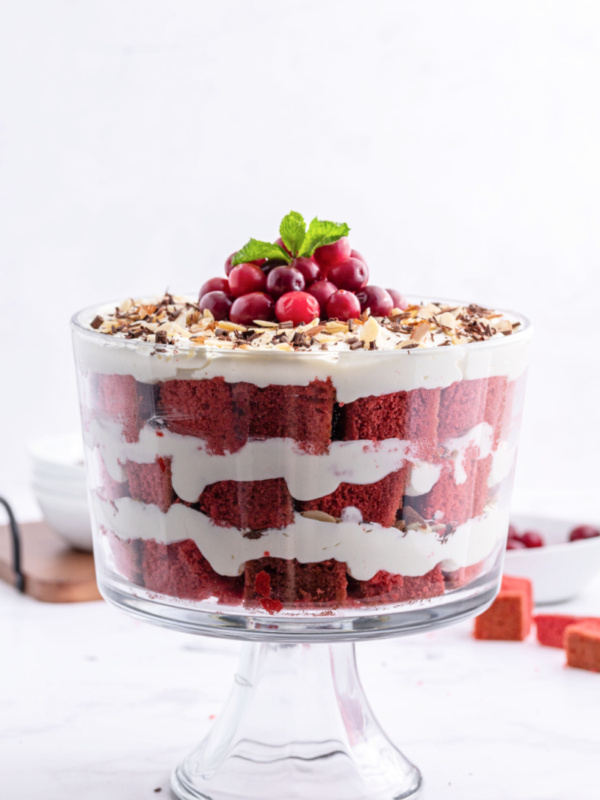 red velvet cake trifle