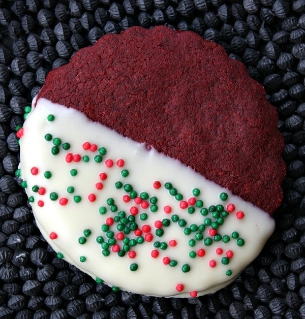 Red Velvet Shortbread Cookies - Recipe Girl