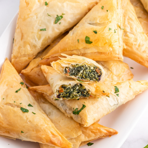 Easy Sundried Tomato Feta Filo Cups - Dished by Kate