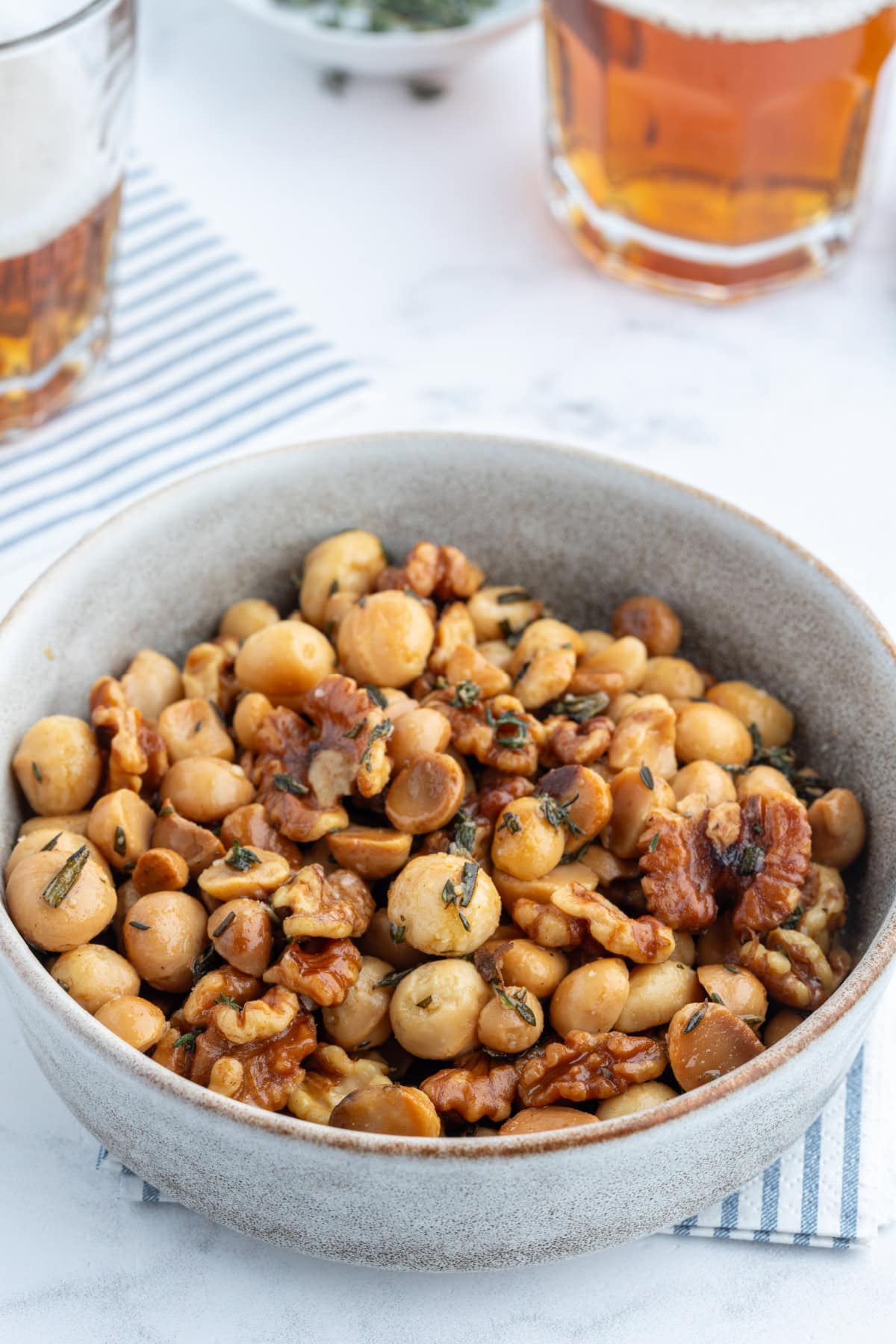 bowl of savory nuts