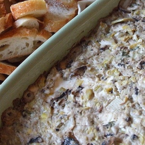 Wild Mushroom and Artichoke Dip