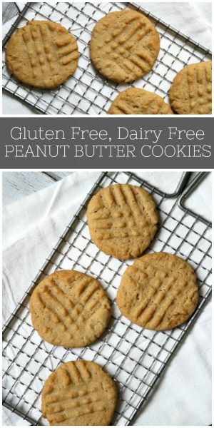 Gluten Free Dairy Free Peanut Butter Cookies - Recipe Girl