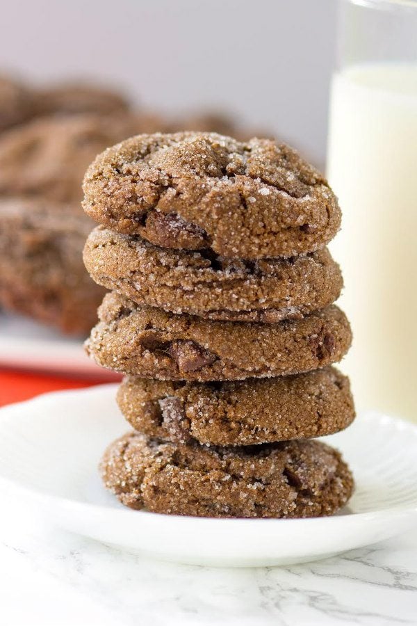 Chewy Chocolate Gingerbread Cookies - Recipe Girl