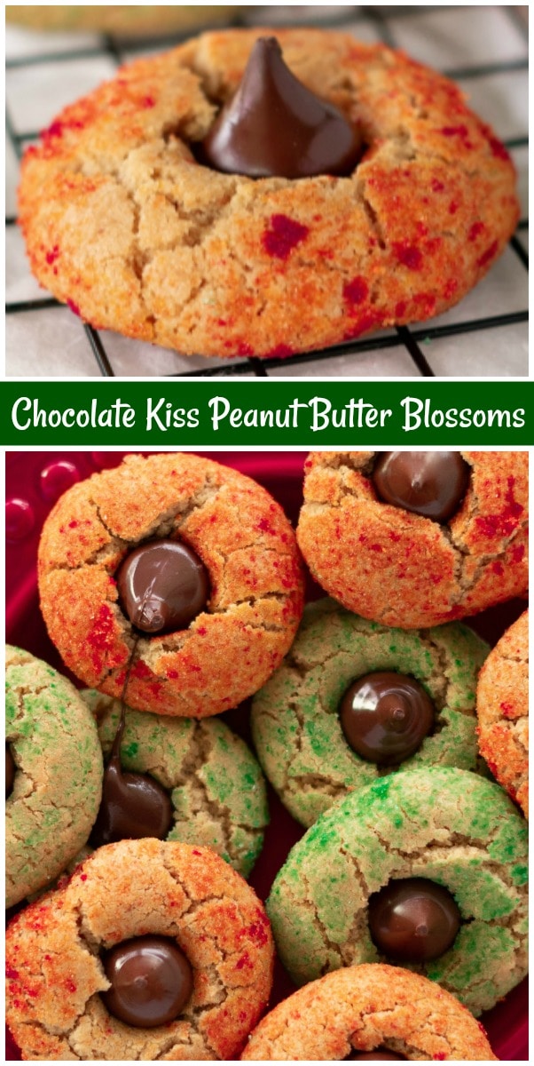 Chocolate Kiss Peanut Butter Blossoms Recipe Girl