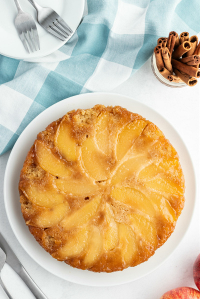 Apple Cinnamon Upside Down Cake - Recipe Girl