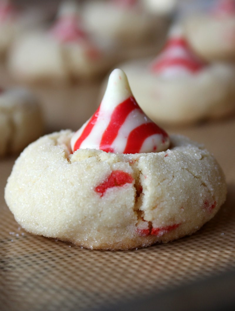 Candy Cane Kiss Cookies - Sally's Baking Addiction
