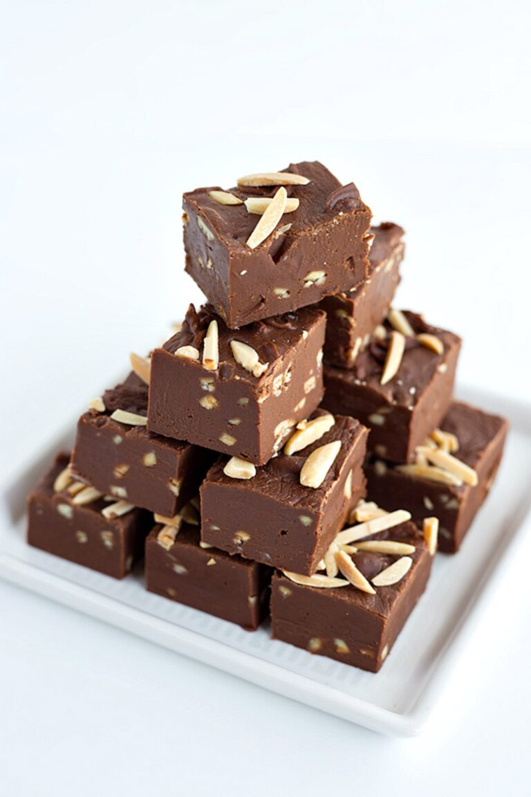 Chocolate Toasted Almond Fudge - Recipe Girl