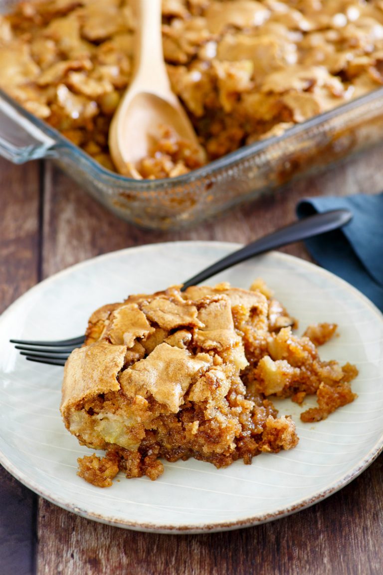 Chopped Apple Cake with Sticky Toffee Topping - Recipe Girl