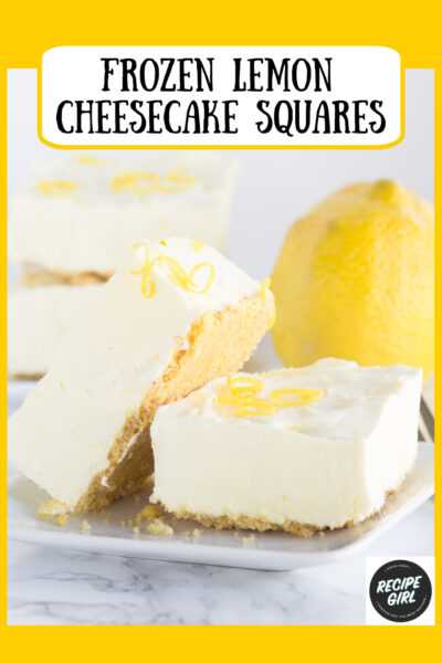 Frozen Lemon Cheesecake Squares - Recipe Girl