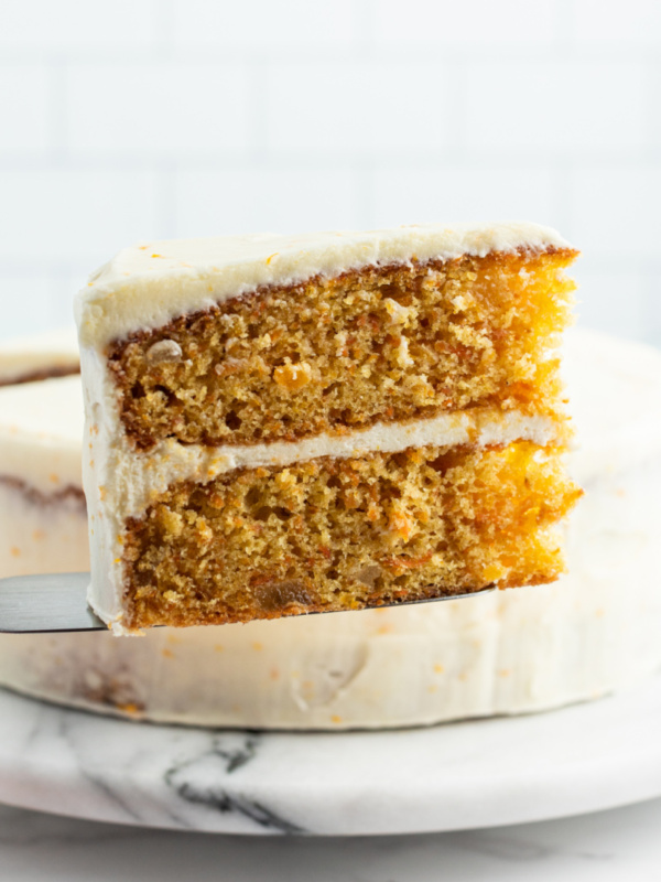 slice of carrot cake