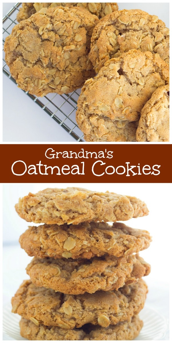 Grandma's Oatmeal Cookies - Recipe Girl