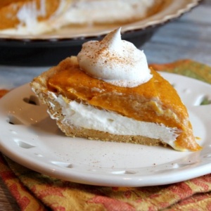 No Bake Double Layer Pumpkin Pie