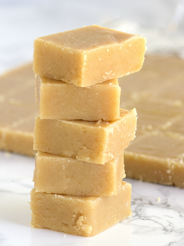 stacked peanut butter fudge