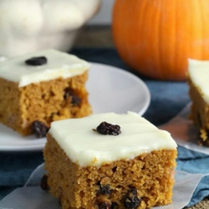 Pumpkin Raisin Bars