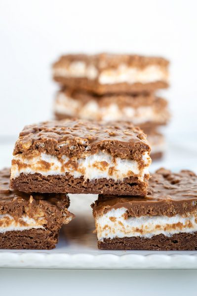 Royal Chocolate Marshmallow Bars - Recipe Girl