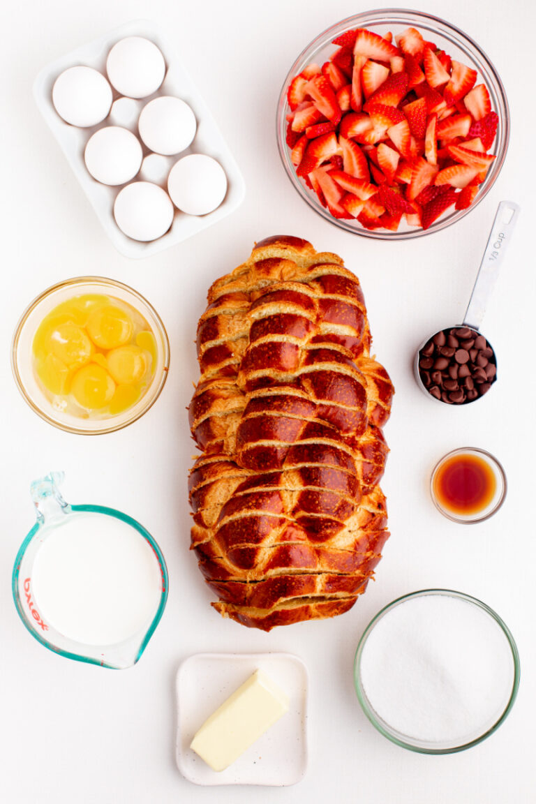 Strawberry Chocolate Chip Bread Pudding Recipe Girl