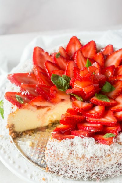 Strawberry Coconut Cheesecake - Recipe Girl