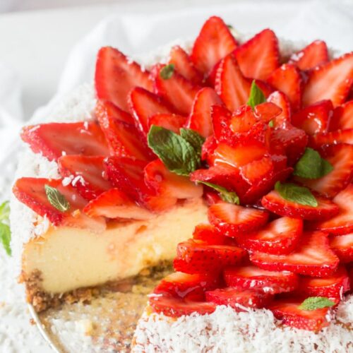 Strawberry Coconut Cheesecake - Recipe Girl