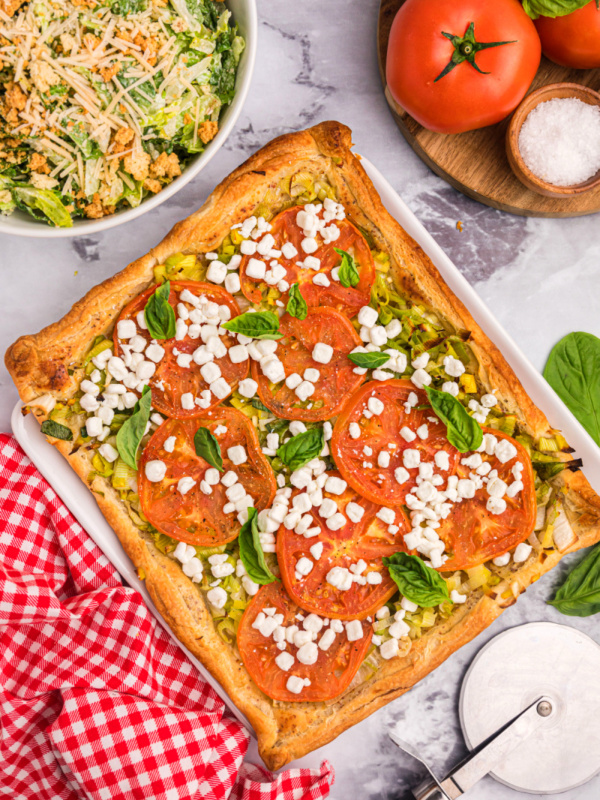 tomato and goat cheese tart