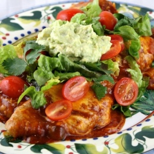 Chicken and Spinach Enchiladas